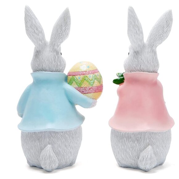 🐰🐰 Set of 2 Easter Bunny Figurines – Charming Spring & Holiday Décor! 🌸 - Picture 4 of 5